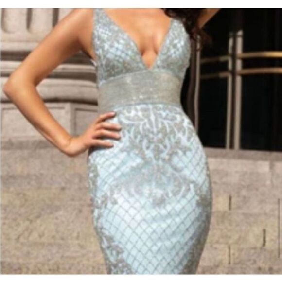 Gorgeous Primavera Couture Women's Beaded Prom Dress Evening Gown NWT - Picture 8 of 10
